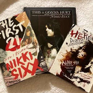 Nikki Sixx/Motley Crue Book Bundle